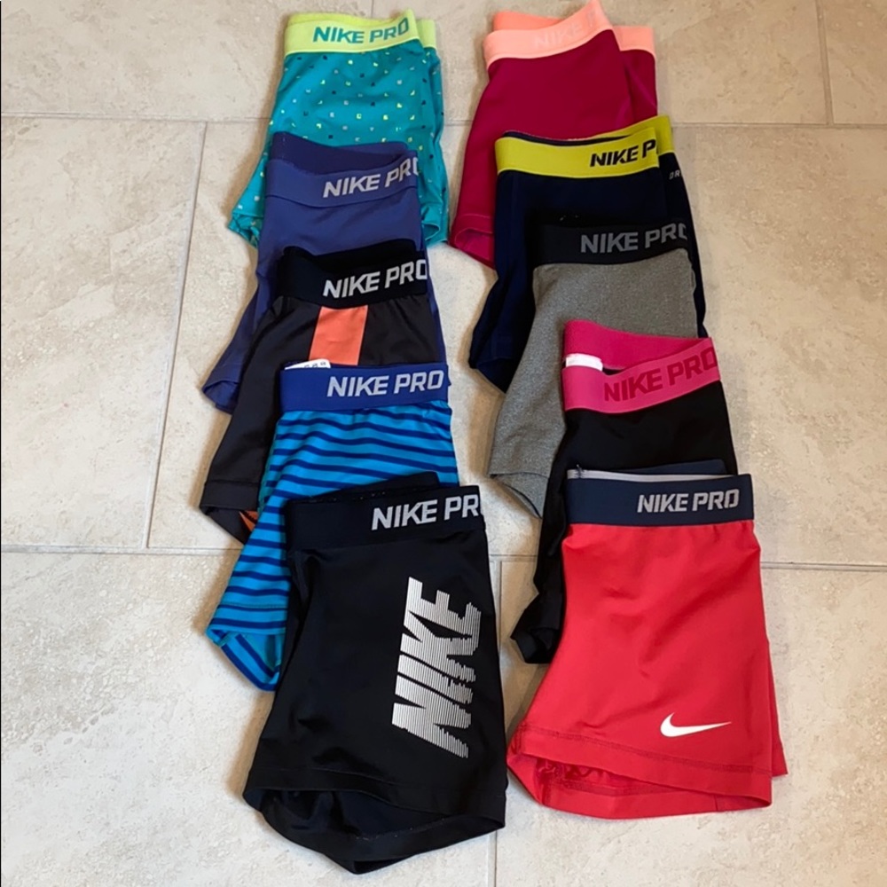 Nike pro shorts 10 pairs, Sold Sold Sold